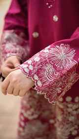 LNF 177 DEEP PINK 2 PCS SHIRT & TROUSER