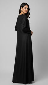 LNF-185 BLACK RTW LONG SHIRT & TROUSER