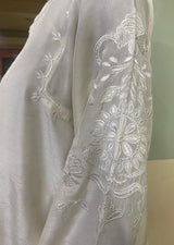 LNF-201 WHITE RTW EMBROIDERED SILK