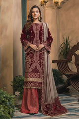 LNF-84 MAROON LUXURY VALVET