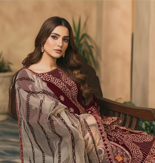 LNF-84 MAROON LUXURY VALVET