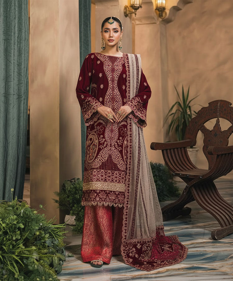 LNF-84 MAROON LUXURY VALVET
