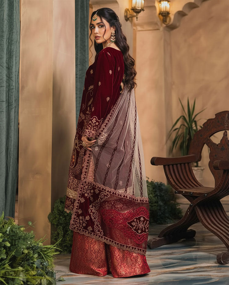 LNF-84 MAROON LUXURY VALVET