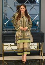 LNF P001 PRINTED CO-ORD SET GREEN