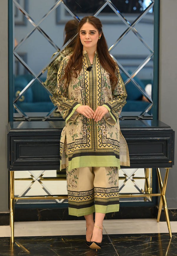 LNF P001 PRINTED CO-ORD SET GREEN