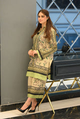 LNF P001 PRINTED CO-ORD SET GREEN