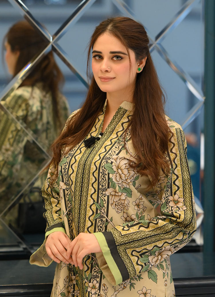 LNF P001 PRINTED CO-ORD SET GREEN