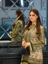 LNF P001 PRINTED CO-ORD SET GREEN