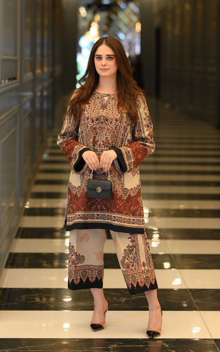 LNF P002 PRINTED CO-ORD SET SKIN – Libaas By Umair Nawaz