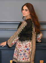 LNF P006 PRINTED CO-ORD SET BLACK