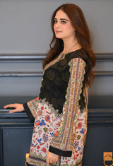 LNF P006 PRINTED CO-ORD SET BLACK