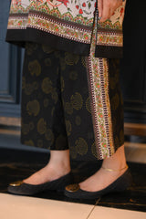 LNF P006 PRINTED CO-ORD SET BLACK
