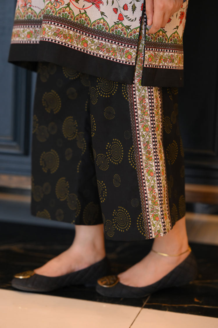 LNF P006 PRINTED CO-ORD SET BLACK