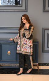 LNF P006 PRINTED CO-ORD SET BLACK