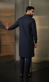 MNF 005 NAVY BLUE MEN,S UNSTITCHED BLENDED FABRIC