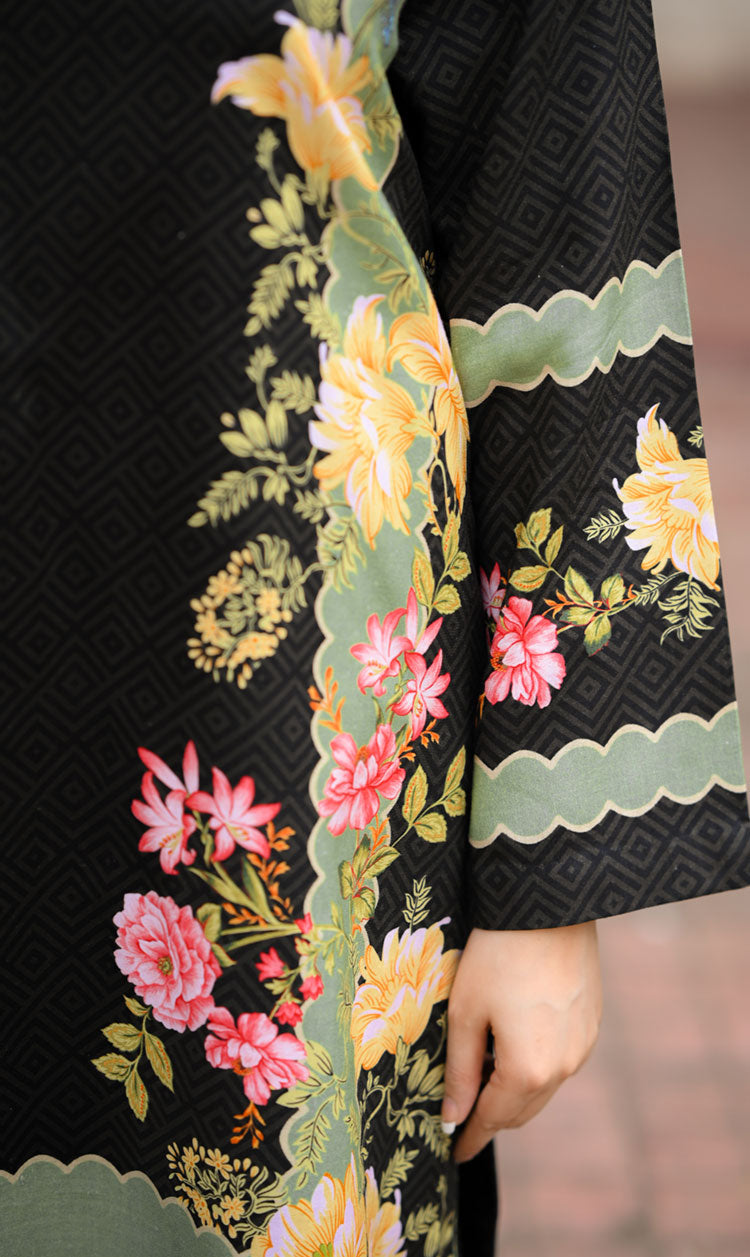 LNF P013 PRINTED CO-ORD SET MULTI BLACK