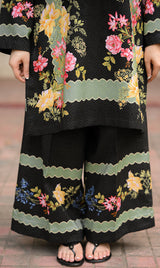 LNF P013 PRINTED CO-ORD SET MULTI BLACK