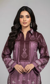 LNF P023 PRINTED CO-ORD SET LILAC