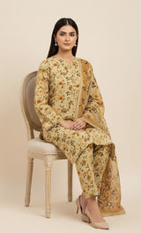 D# 8026 PRINTED BANA DORA 3 PCS UNSTITCHED