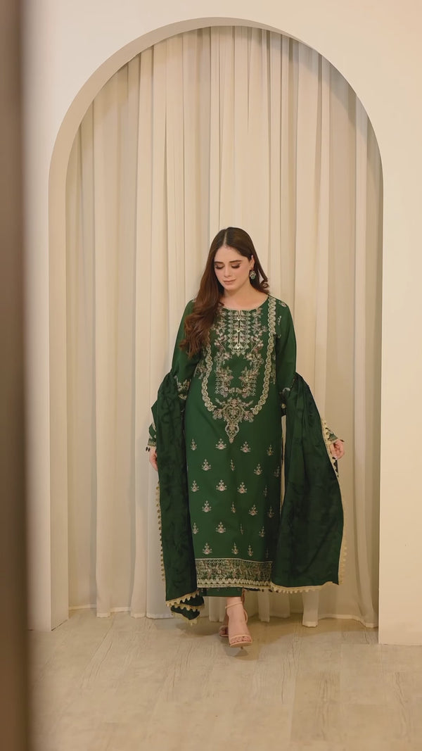 LNF-68-Bottle Green 3 Piece