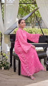 Des # 682-D-39, Pink 2 Pcs Unstitched Lawn