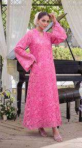 Des # 682-D-39, Pink 2 Pcs Unstitched Lawn