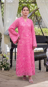 Des # 682-D-39, Pink 2 Pcs Unstitched Lawn