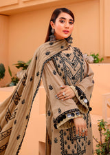 D# 02-BEIGE LUXURY EMBROIDERED LAWN