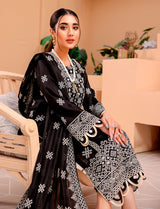 D# 04-BLACK LUXURY EMBROIDERED LAWN
