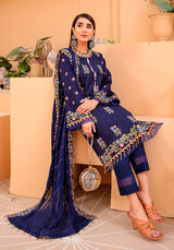 D# 06-BLUE LUXURY EMBROIDERED LAWN