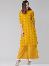 11- 2Piece Yellow  Unstitched