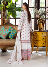 D# 03-PEARL WHITE Winter Luxury Embroidered Dhanak