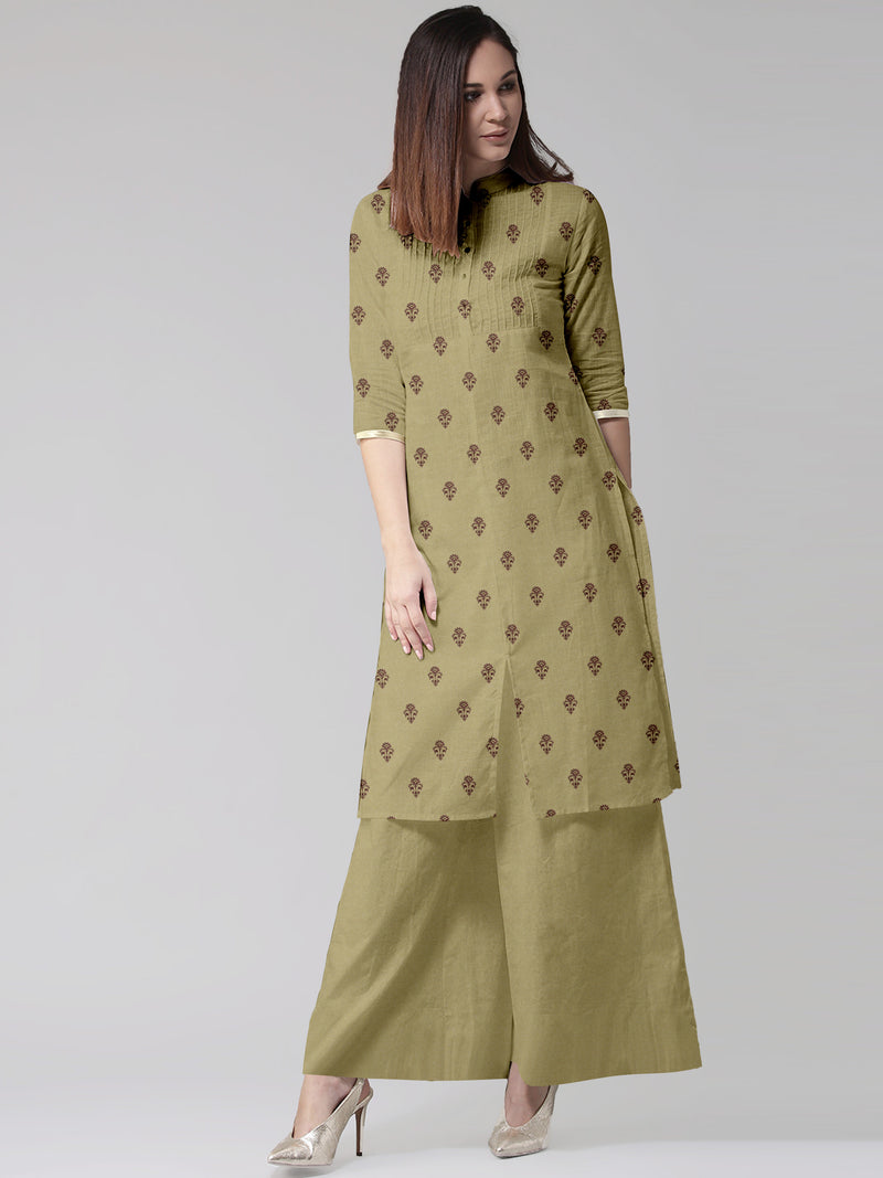 9- 1Piece Shirt Green Front Unstitched