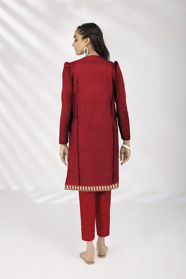 EMB-08-MAROON-DYED UNSTITCHED-2 PIECE