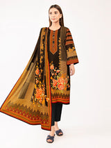 Shahin Swiss Lawn 1015-BLACK-3 Piece