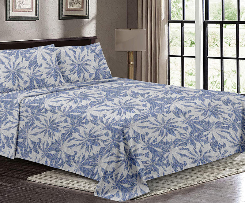 LBS-36963-BLUE BED SHEET SET