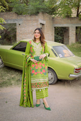 D# 04-LIME Winter Luxury Embroidered Dhanak